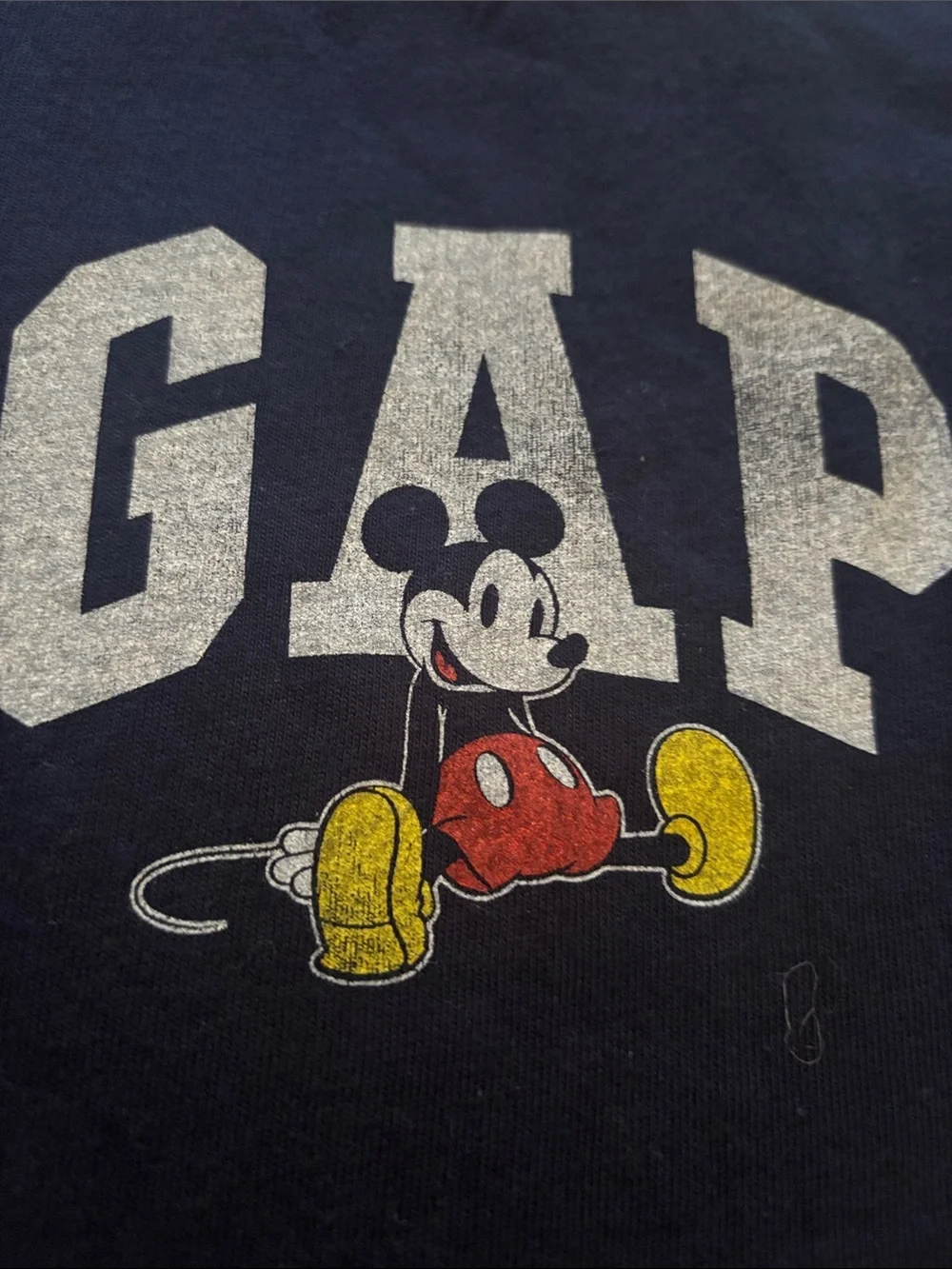 NWT GAP+Disney Navy Short-Sleeve Tee with Mickey Graphic organic cotton